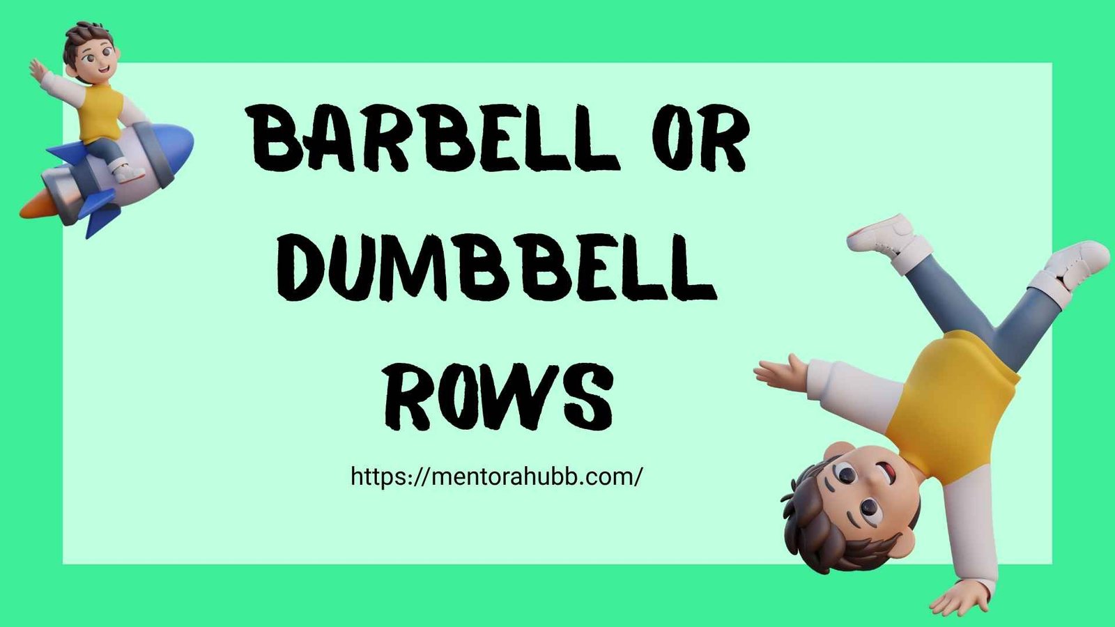 barbell or dumbbell rows